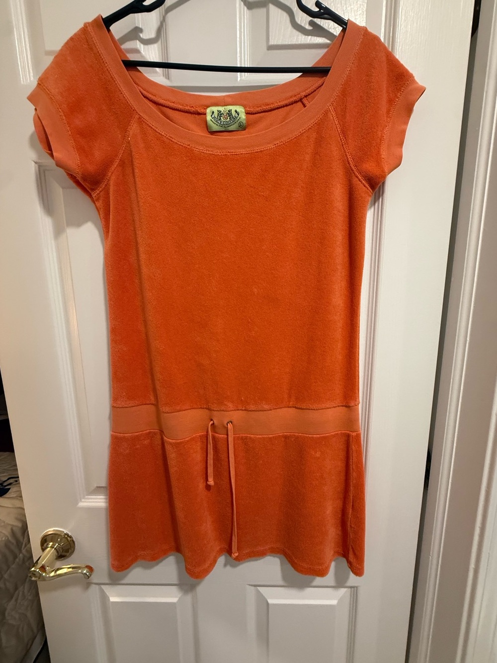 Vintage Juicy Couture Orange Terry Crewneck Coverup